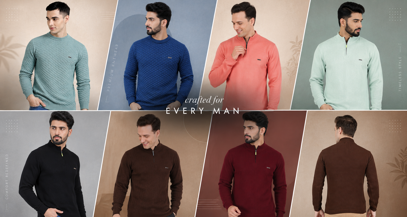 Men’s Knitted Winter Pullover Sweater
